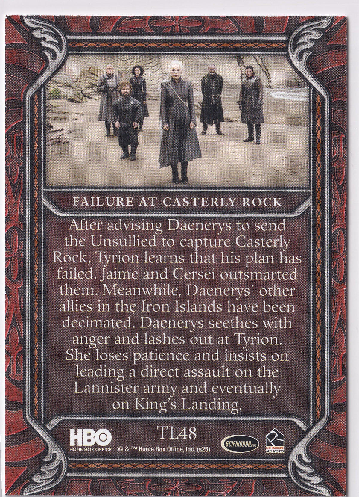 Failure at Casterly Rock 2025 Rittenhouse Game of Thrones: The Great Houses – TL48