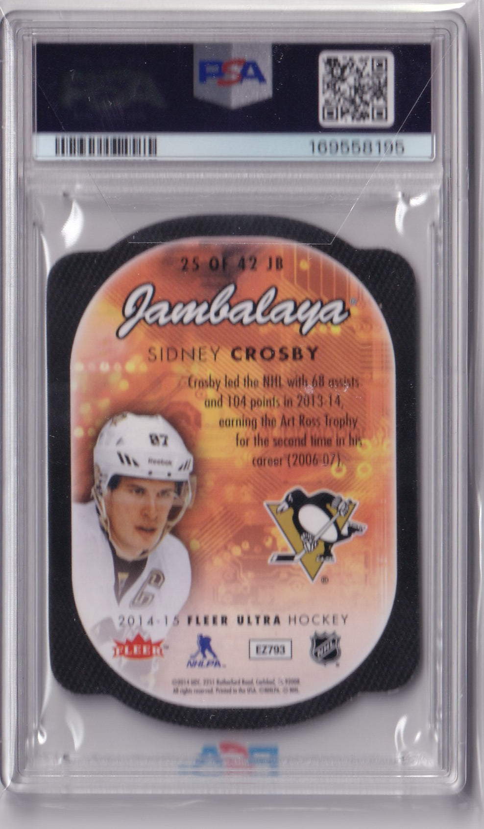 Sidney Crosby 2014-15 Fleer Ultra EX Jambalaya #25 PSA 7 – Pittsburgh Penguins
