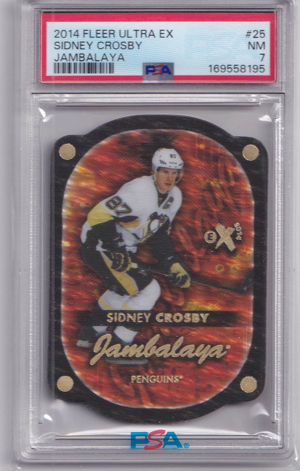 Sidney Crosby 2014-15 Fleer Ultra EX Jambalaya #25 PSA 7 – Pittsburgh Penguins