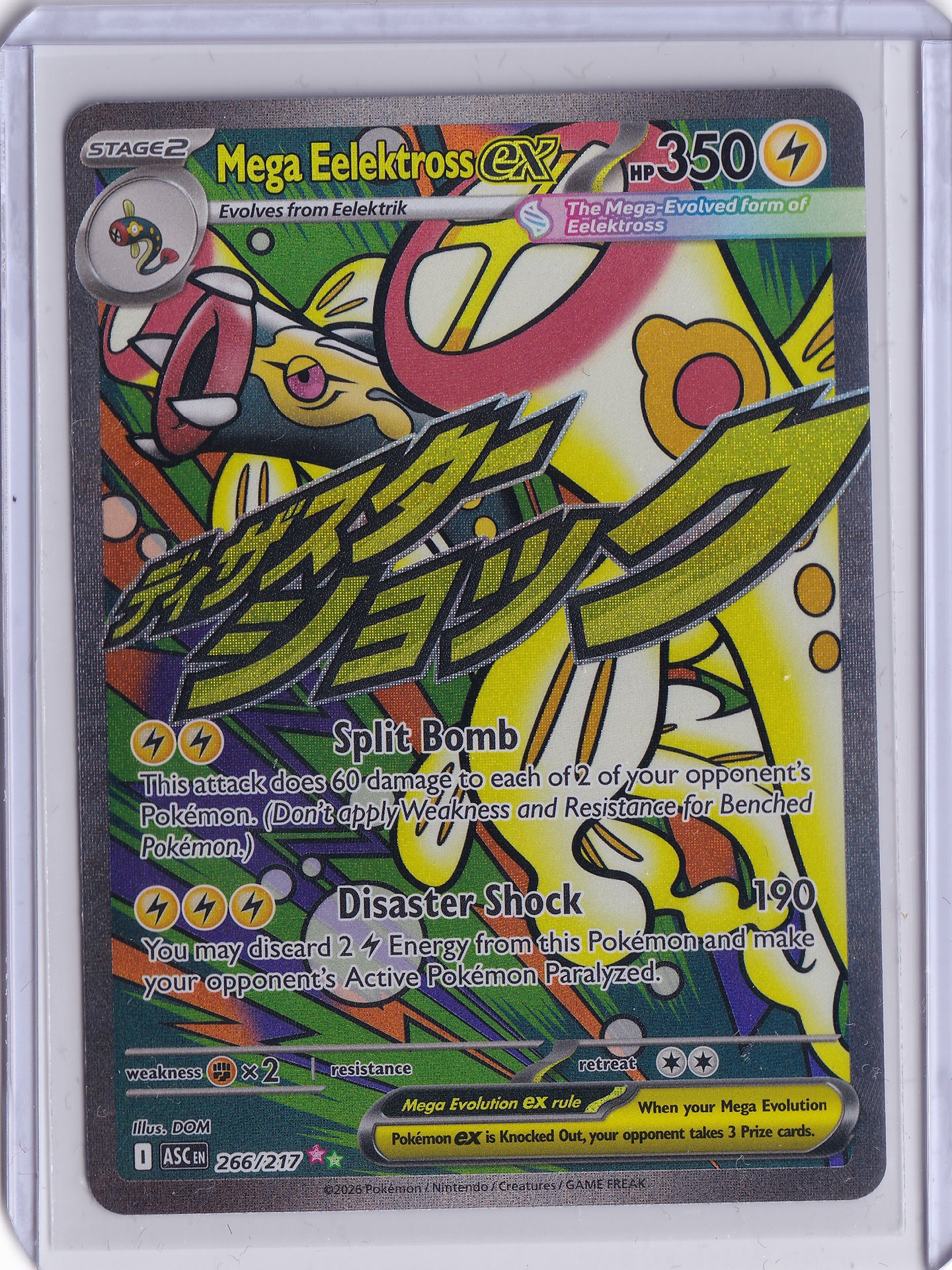 Mega Eelektross ex 266/217 – Mega Attack Rare – Ascended Heroes