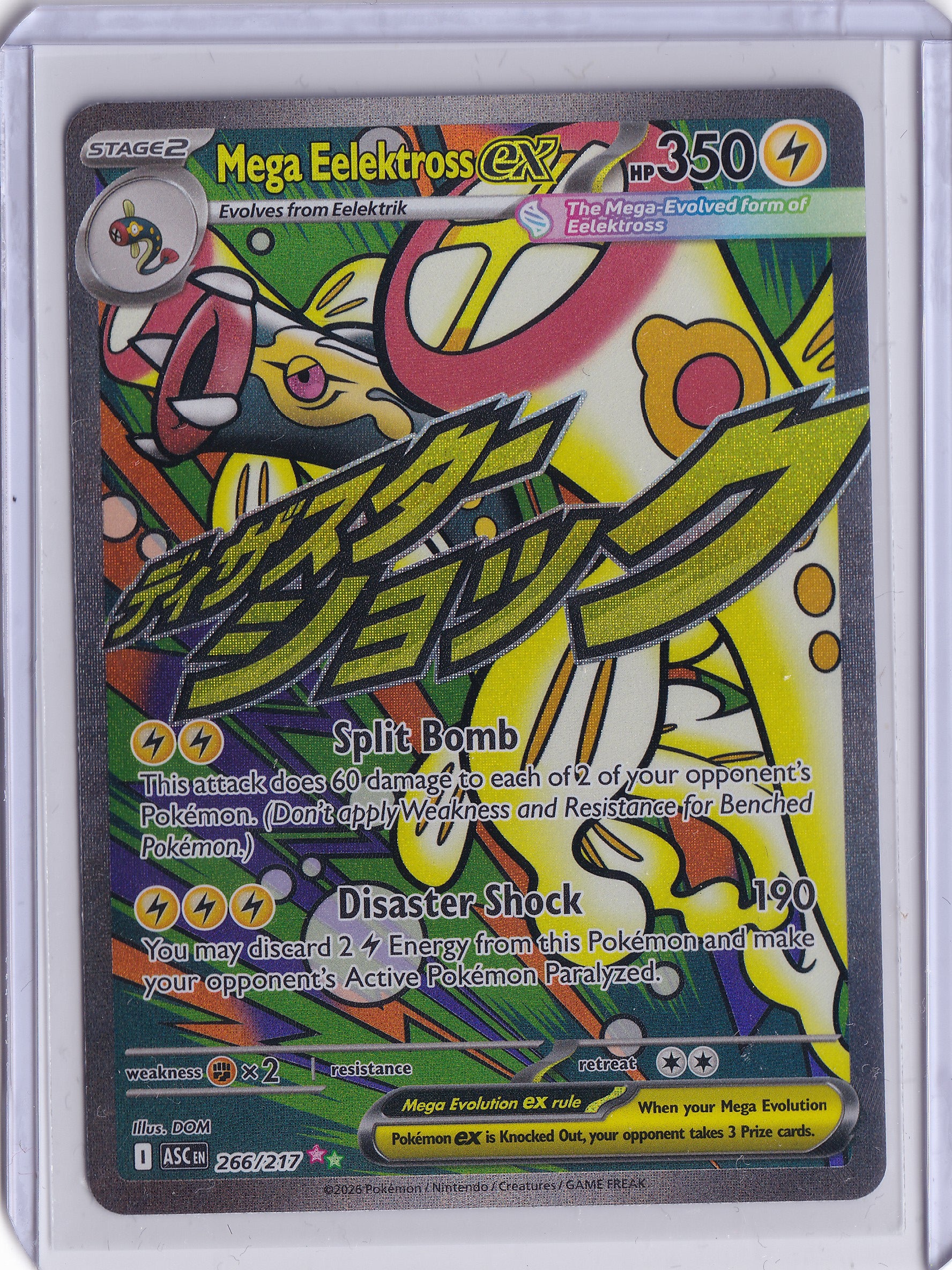 Mega Eelektross ex 266/217 – Mega Attack Rare – Ascended Heroes