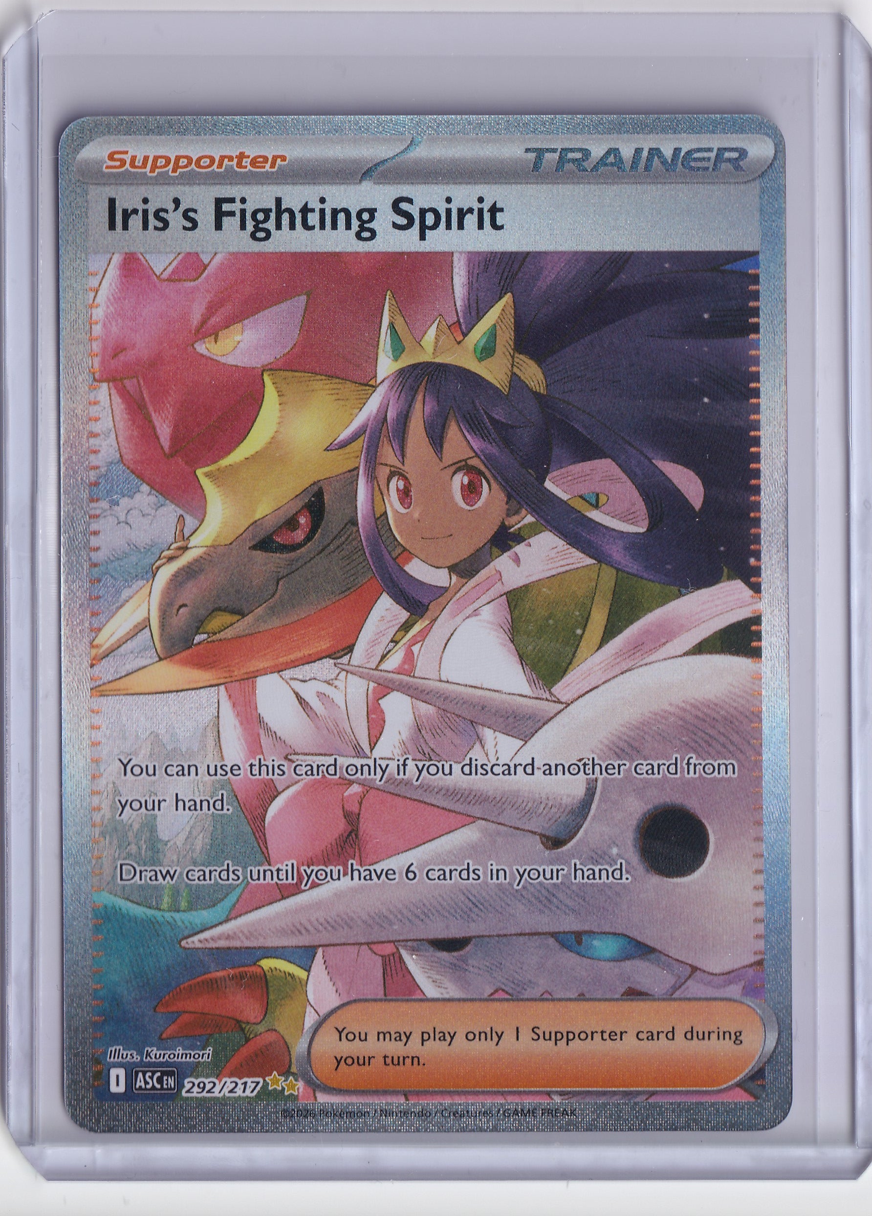 Iris’s Fighting Spirit – 292/217 – Special Illustration Rare – Ascended Heroes – Pokémon TCG