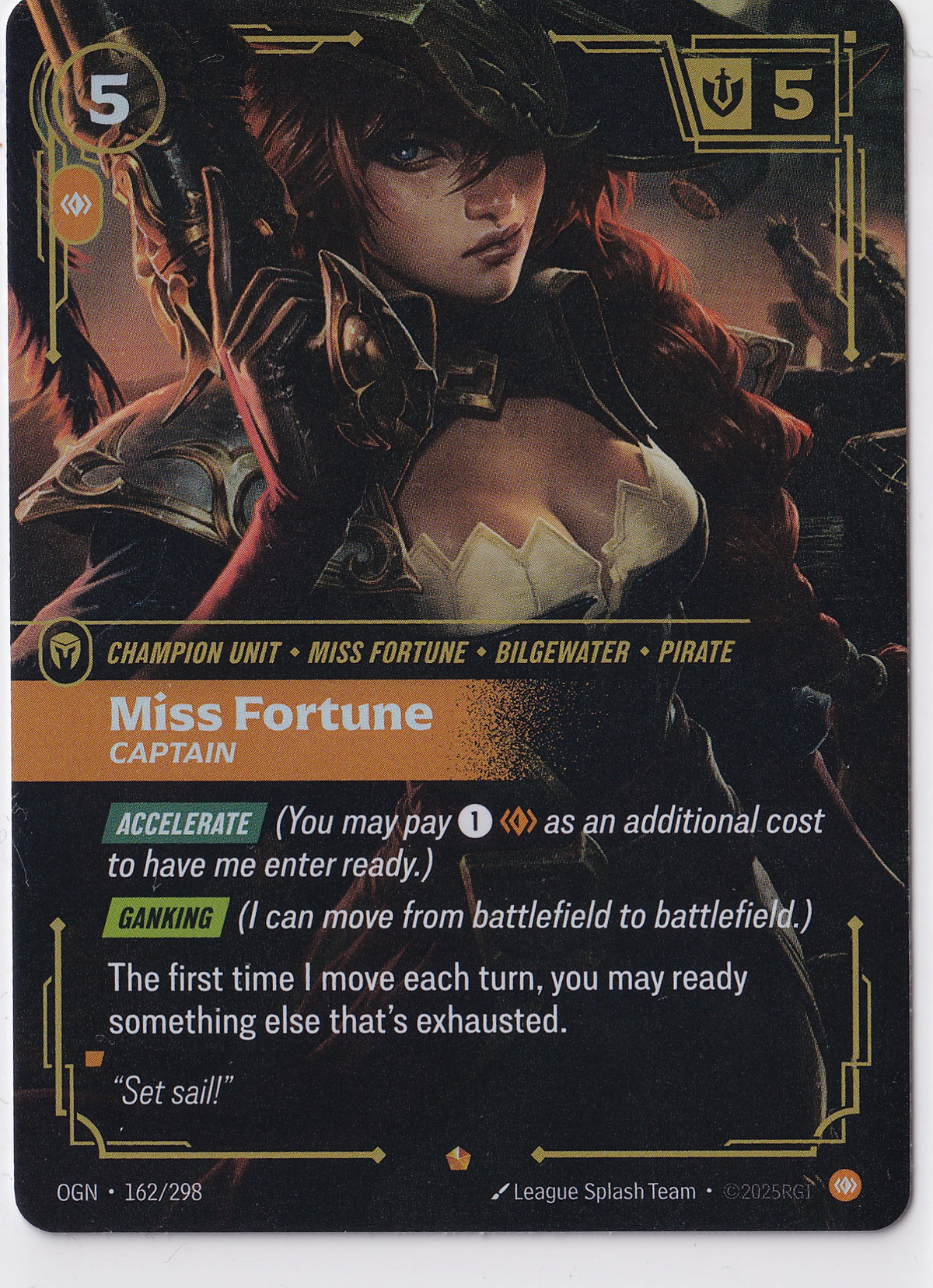 Miss Fortune, Captain 2025 Riftbound: League of Legends Origins Epic Foil – OGN 162/298