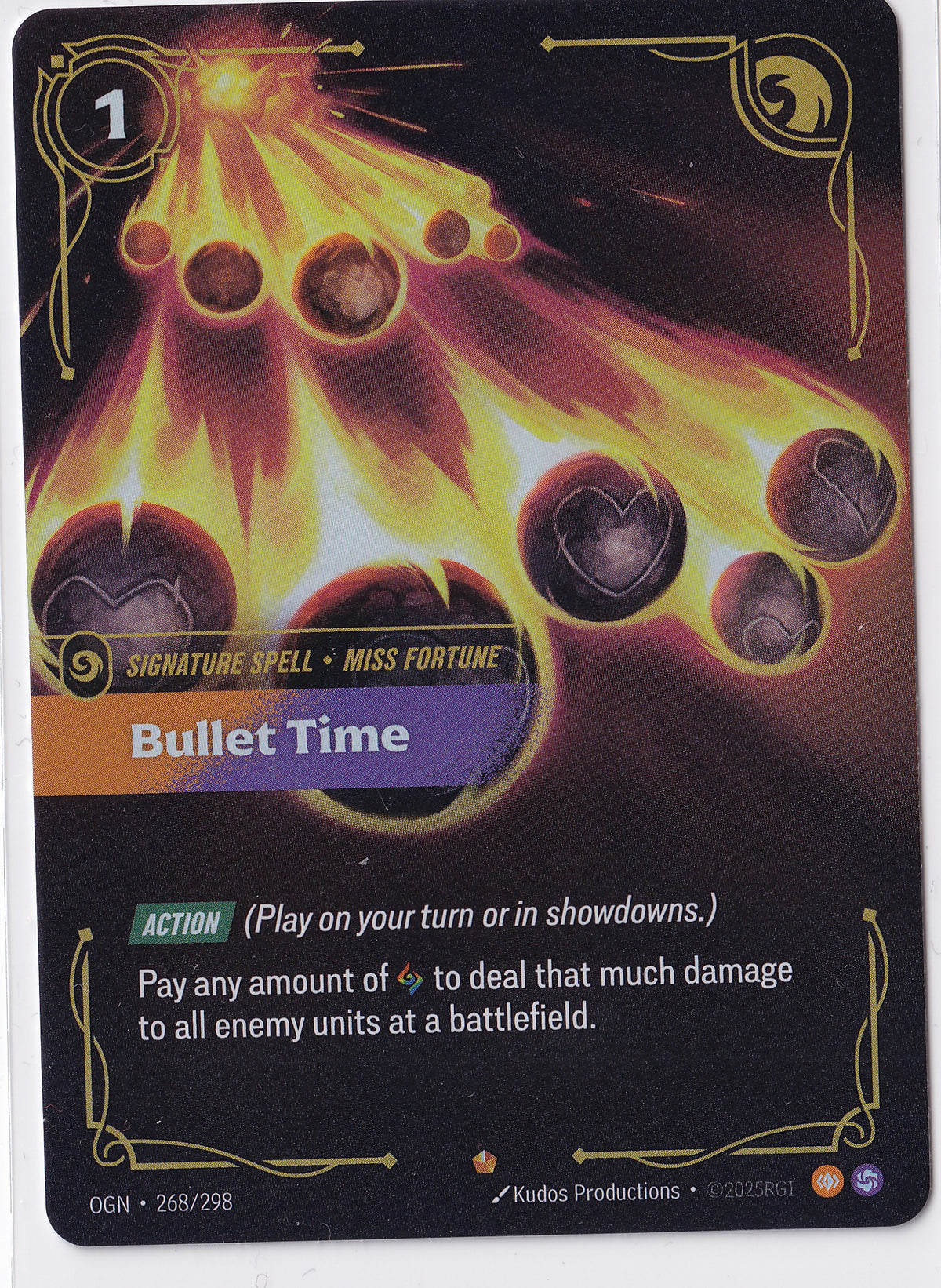 Bullet Time 2025 Riftbound: League of Legends Origins Epic Foil – OGN 268/298