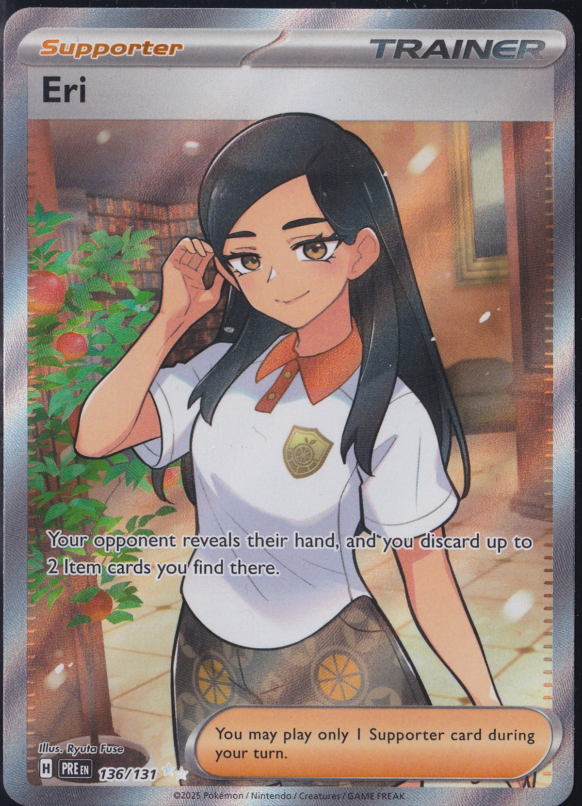 Eri 2025 Pokémon TCG Prismatic Evolutions Ultra Rare – 136/131