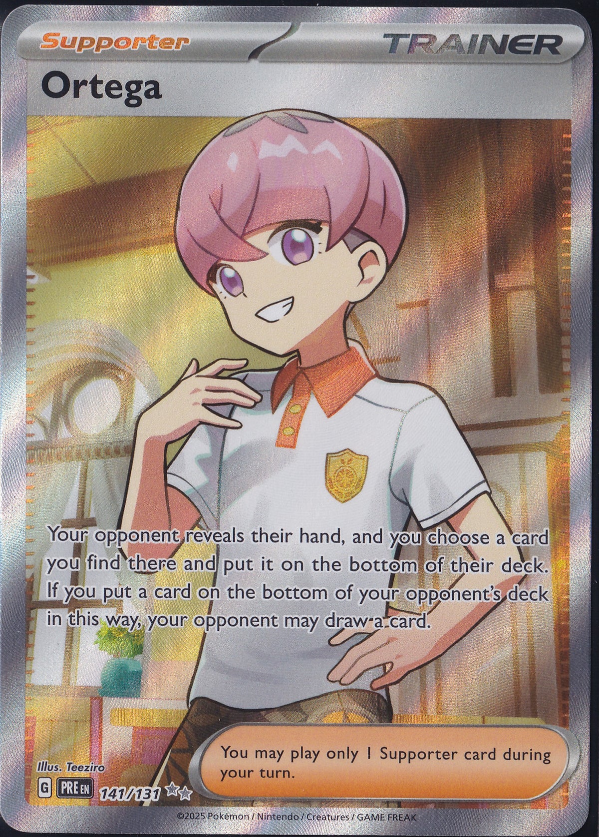 Ortega 2025 Pokémon TCG Prismatic Evolutions Ultra Rare – 141/131