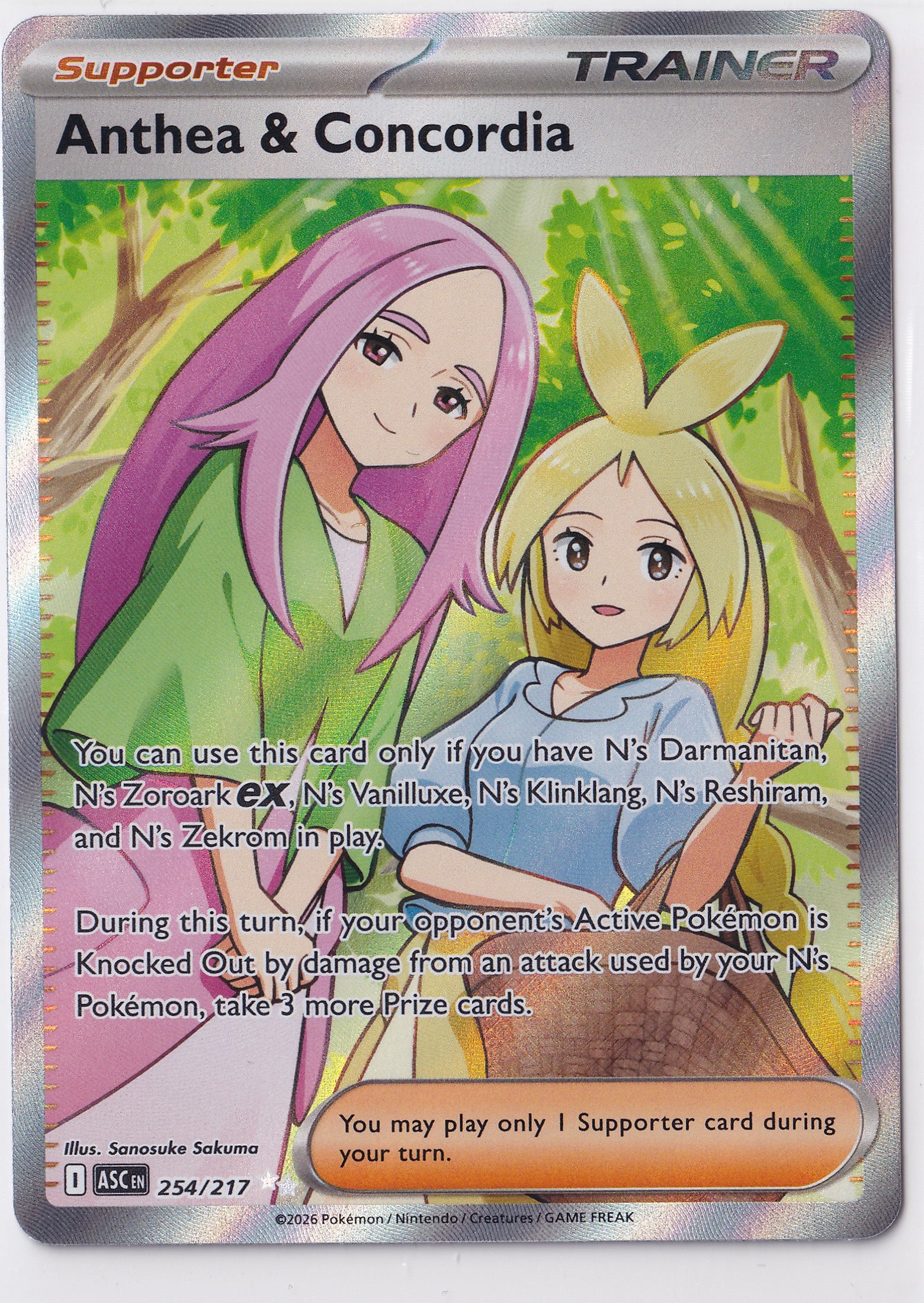 Anthea & Concordia 2026 Pokémon TCG Ascended Heroes Ultra Rare – 254/217
