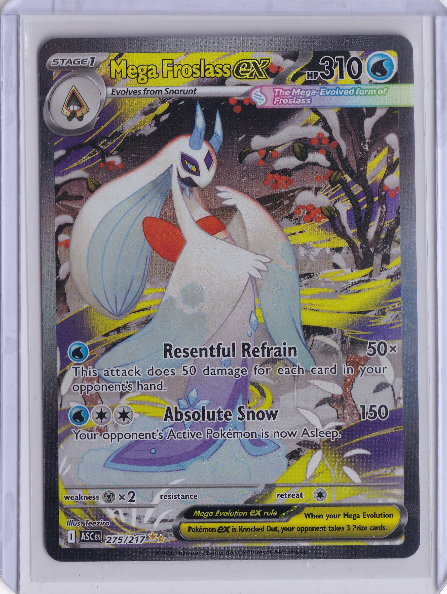 Mega Froslass ex 275/217 – Special Illustration Rare – Ascended Heroes