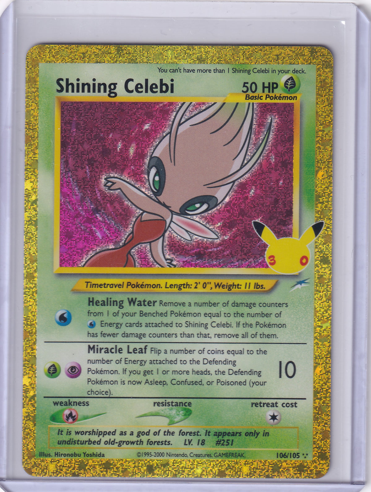 Shining Celebi – 106/105 – 30th Celebration Classic Collection – EN