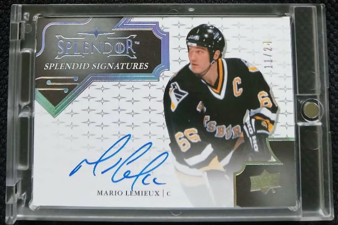 Mario Lemieux 2017-18 Upper Deck Splendor Splendid Signatures Auto #SA-ML 11/24
