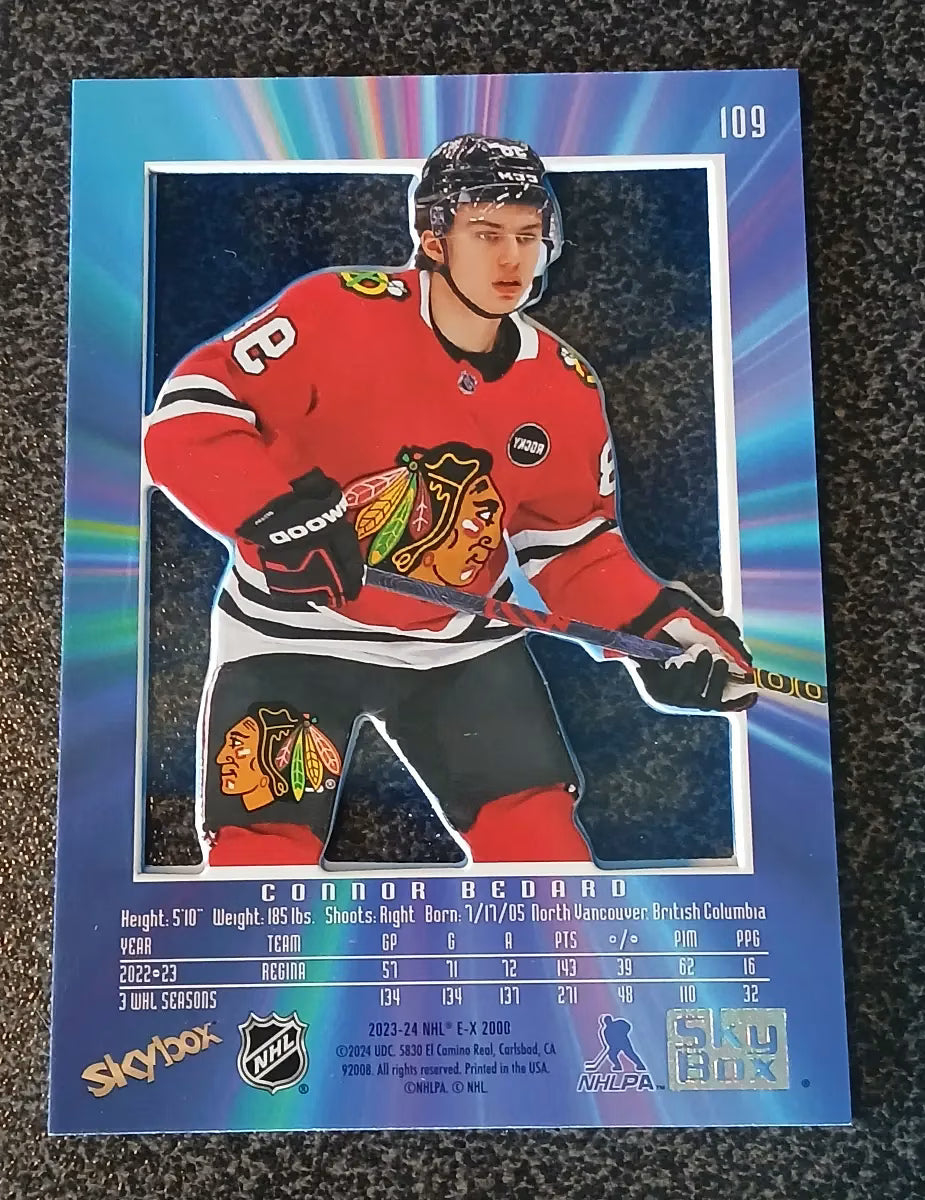 Connor Bedard – 2023-24 Upper Deck Skybox E-X Rookie