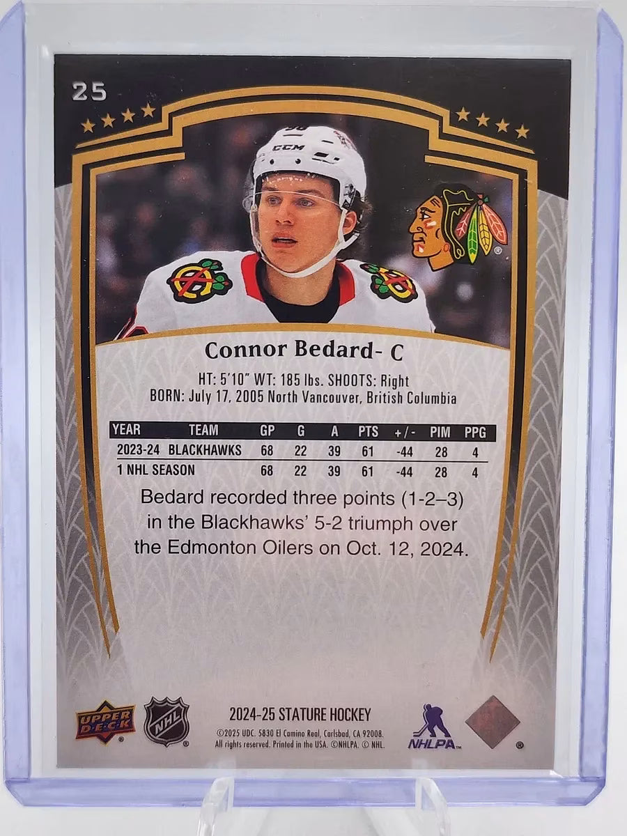 Connor Bedard – 2024-25 Upper Deck Stature /375