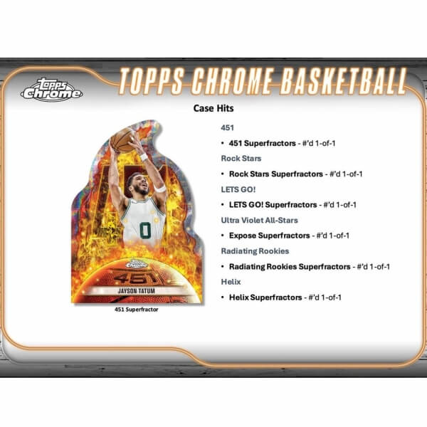 2024-25 Topps Chrome Basketball Hobby Box