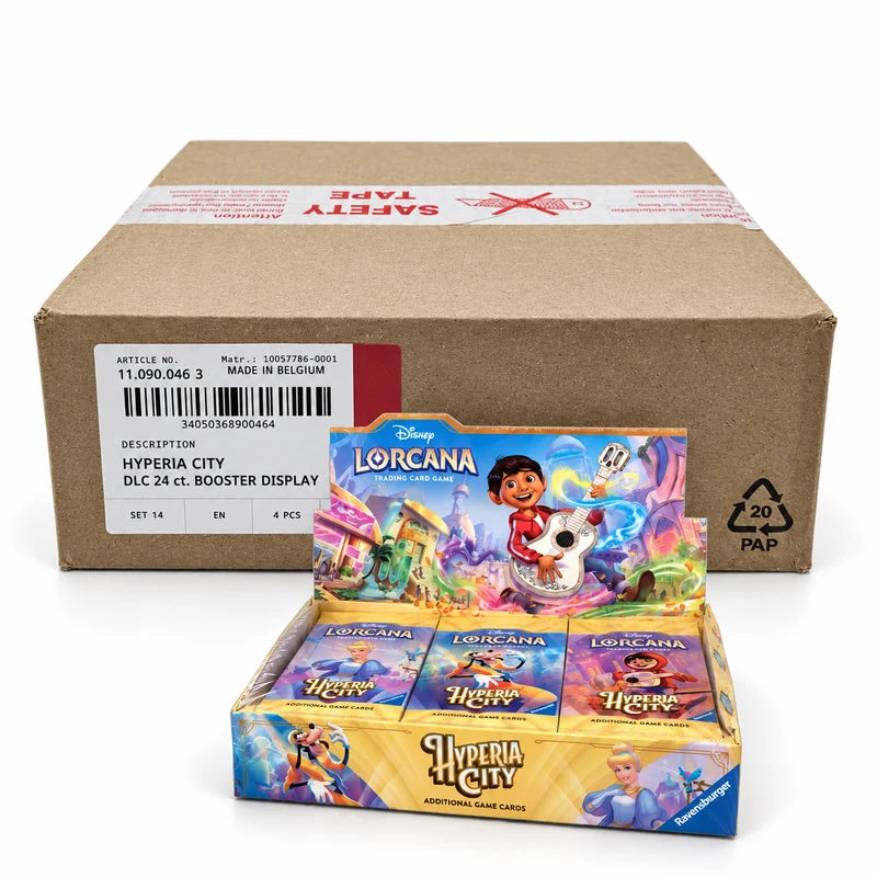 Disney Lorcana TCG: Hyperia City – Booster Box Case (4 Booster Boxy)
