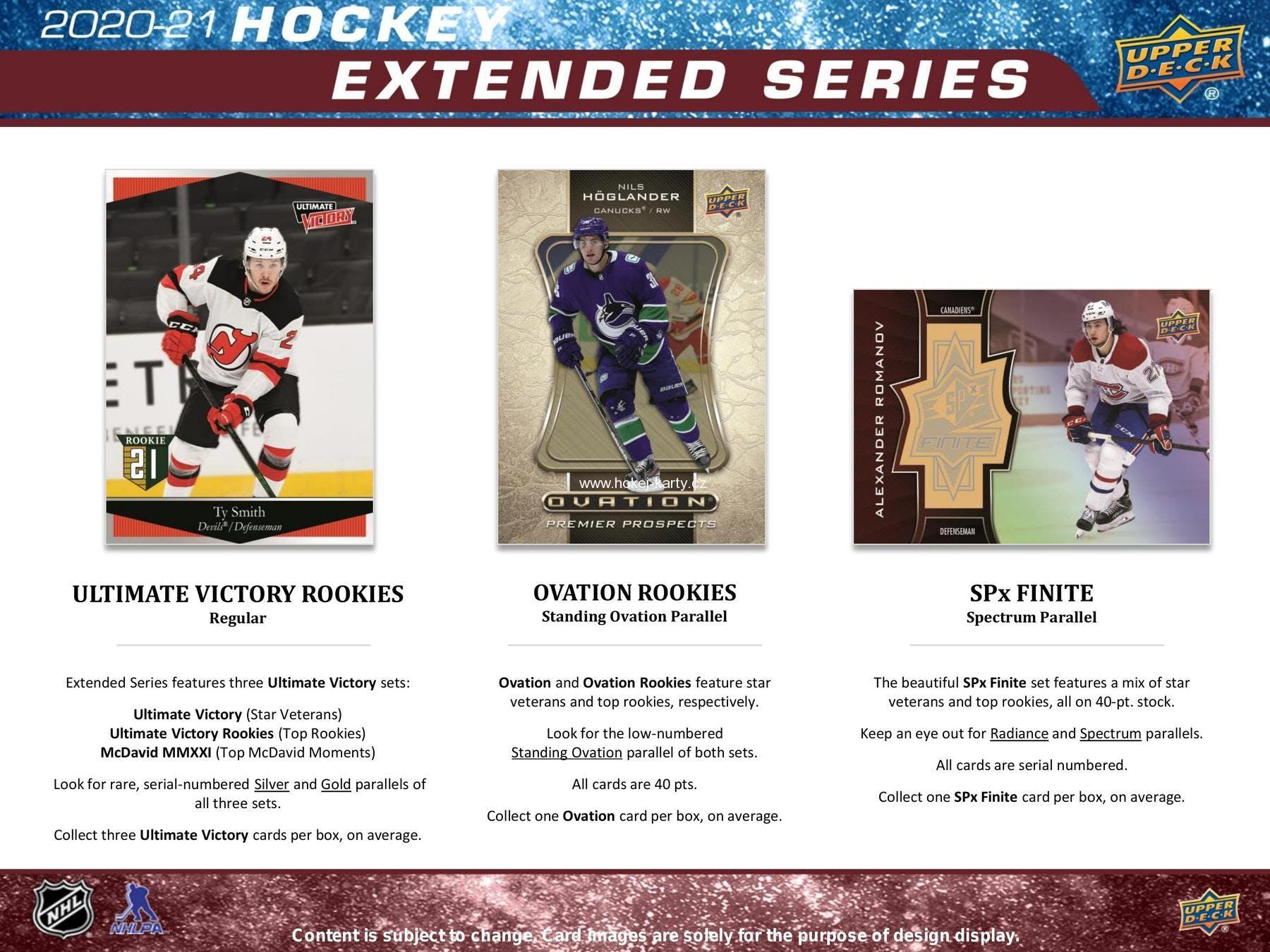 2020-21 Upper Deck Extended Series Hockey Hobby Box